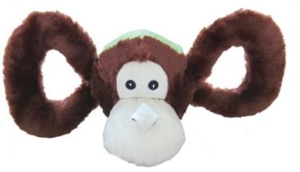 Jolly Pets Jolly Tug-a-Mal Monkey Tug/Squeak Toy, Medium
