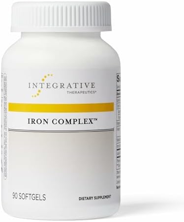Integrative Therapeutics Iron Complex - Wellness & Energy Support with Vitamins C & B12* - Includes Folate - Gluten-Free & Dairy-Free - 90 Softgels