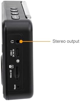 Ocean Digital WR-18 Handheld Portable Internet Radio, FM, Bluetooth Speaker, Micro SD, Rechargeable, 5 Preset Buttons, Dimmer, Auto-Off Timer