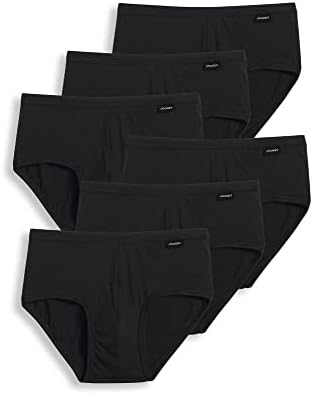 Jockey Elance Poco Brief- 6 Pack - 100% Cotton Underwear for Men