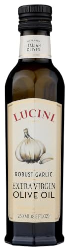 Lucini Italia Delicate Lemon Extra Virgin Olive Oil - EVOO Infused with Fresh Lemon - Olive Oil for Marinade, Grilling, Roasting, Baking - Non-GMO Verified, Whole30 Approved, Kosher, 250mL
