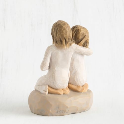 Willow Tree We are Three, Sculpted Hand-Painted Figure, Darker Skin | Cast from a Susan Lordi Original Carving, Celebrates Close Bonds, Meaningful Relationships, Thoughtful Keepsake Gift Idea