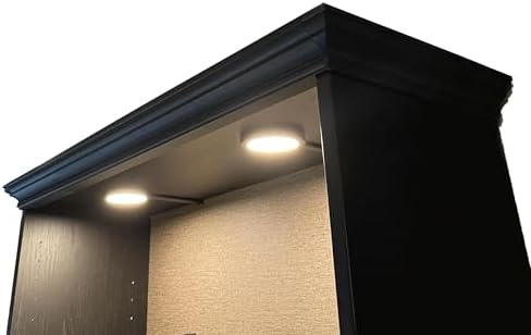 Crown Molding Kit Designed for IKEA Billy Bookshelf – Modular Top Trim for Wide or Narrow – Easy No-Tool No-Glue Installation – Fits No-Door
