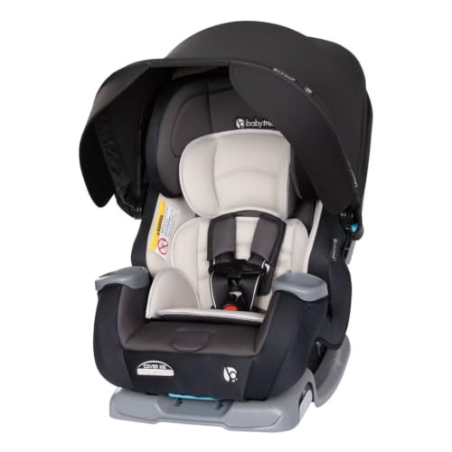 Baby Trend Cover Me™ 4-in-1 Convertible Car Seat, Vespa – Built-in Canopy, 4-Stage Growth System, Plush Comfort Padding, Multi-Position Recline