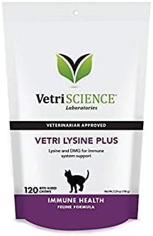 VETRISCIENCE Laboratories - Vetri Lysine Plus, 120 Bite Sized Chews, 3 Pack