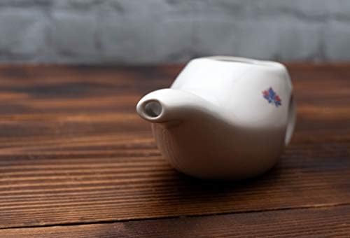 Best Rated Ceramic Neti Pot - Ergonomic Design and Hand-Made, Seafoam Green