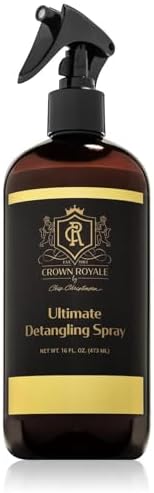 Crown Royale Ultimate Detangling Pet Spray Ready-to-Use, Removes Tangles, Prevents Stains, Repels Dirt, Made in USA, 16 oz