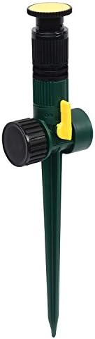 Melnor Multi Adjustable Lawn Sprinkler on a Spike with Integrated Flow-Control, Waters Up to 30 ft. Diameter, Adjustable Spray Angle