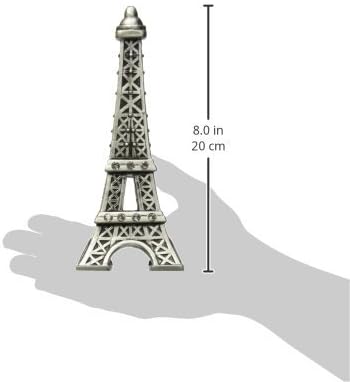 Fashioncraft Paris With Love Collection, Eiffel Tower Centerpiece/Cake Topper, One Size, Gray