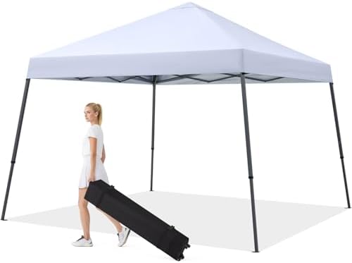MASTERCANOPY 11x11 Slant Leg Pop Up Canopy Tent Black