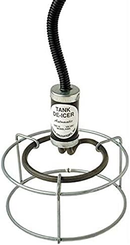 Farm Innovators Utility De-Icer for up to 25 Gallon Container - 250W Water Deicer- Ice Chaser Cast Aluminum Design for Plastic or Metal Water Container | Thermostatically controlled heater operates only when necessary, cast aluminum construction, plastic…
