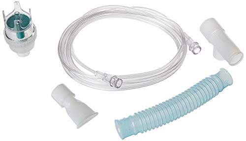1883 Micro Mist Nebulizer with Tee, Mouthpiece and Reservoir Tube (Pack of 50) | 6 cc Capacity Jar, Anti Spill Design, Threaded Cap, 8 LPM Flow Rate