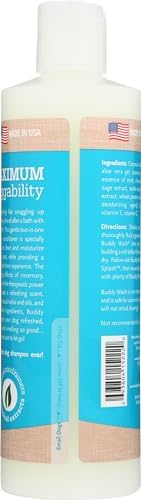 Buddy Grooming Wash 2 in 1 Dog Shampoo, Lavender & Mint, 16 oz. Bottle