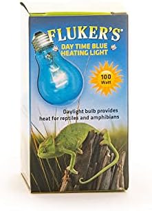Fluker's Reptile Incandescent Blue Daylight Bulb for Reptiles and Amphibians, 100 Watt