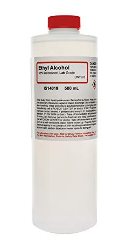 95% Ethyl Alcohol, 16oz - Denatured Ethanol Alcohol - Laboratory-Grade, Not for Topical Use - The Curated Chemical Collection