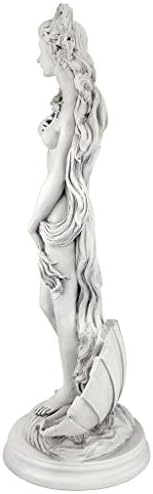 Design Toscano Birth of Venus, Roman Patroness of Love Indoor/Outdoor Garden Statue, 25 inches tall, Cast Stone Resin, Antique Stone Finish