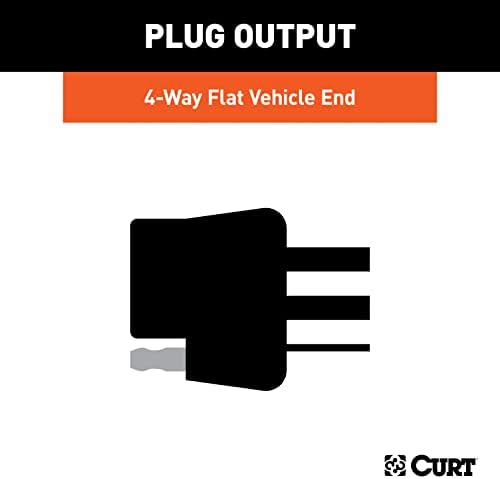 CURT 55315 Vehicle-Side Custom 4-Pin Trailer Wiring Harness for Select Chevrolet, GMC Pickup Trucks