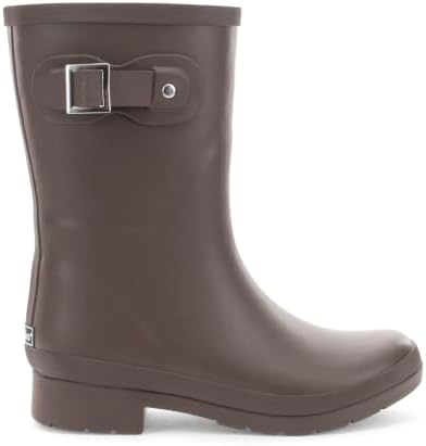 Chooka Women's Waterproof Mid-Height Faux Fur Lined Pull-On Rain Boot