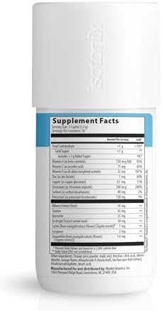 Isotonix Vision Formula with Lutein – Supports Eye Health, Vision & Circulation – Antioxidants, Zinc, Vitamin C, E, Bilberry