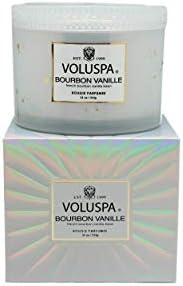 Voluspa Bourbon Vanille Candle | Corta Maison Boxed Glass | 11 Ounces | 45 Hour Burn Time | Vegan | Proprietary Coconut Wax and All Natural Wicks