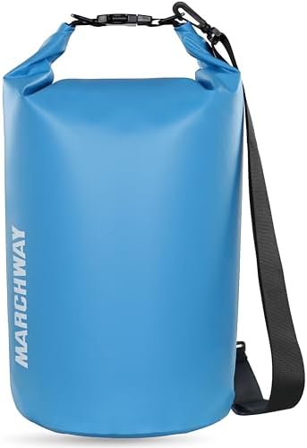 MARCHWAY Floating Waterproof Dry Bag Backpack 5L/10L/20L/30L/40L, Roll Top Sack Keeps Gear Dry for Kayaking, Rafting, Boating, Swimming, Camping, Hiking, Beach, Fishing