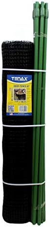 Tenax Deer Netting - Heavy Duty, 7ft Netting for Gardens - 7 Ft x 100 Ft - Black Polypropylene