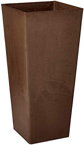 Arcadia Garden Products PSW FS32TP Contempo Tall Square Planter, 13 by 13 by 28-Inch
