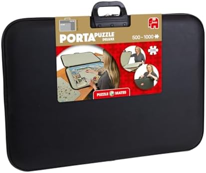 Jumbo, Puzzle Mates, Portapuzzle Deluxe - Standard 1, 000 Piece Jigsaw Storage Board Case, Jigsaw Puzzle Accessories