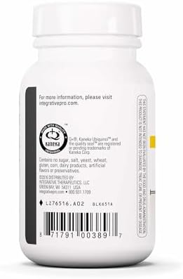 Integrative Therapeutics UBQH (100 mg) - Cellular Energy Support Supplement* - Dairy-Free - 60 Softgels (60 Servings)