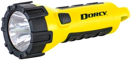 Dorcy 150 Lumen Floating Water Resistant LED Flashlight with Carabineer Clip, Yellow (41-2510)