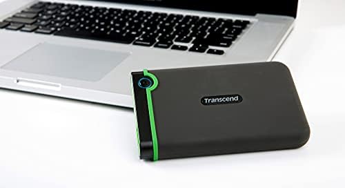 Transcend 4TB StoreJet 25M3 Rugged Portable HDD, One Touch Backup