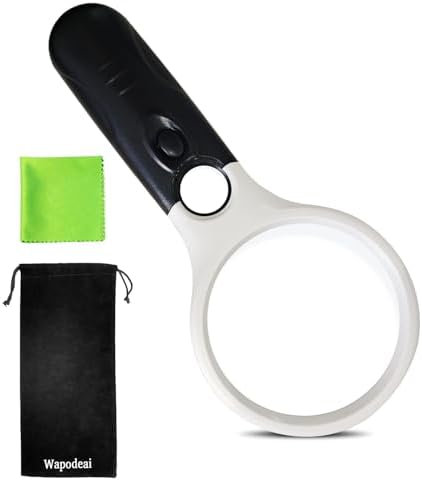 Wapodeai 3X 45X High Magnification, Suitable for Reading