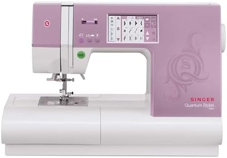 SINGER® Quantum Stylist 9985 Computerized Sewing Machine with Accessory Kit | 1, 000+ stitch applications, built-in needle threader, LCD touch screen