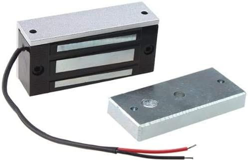 AGPtek 60kg Fail-Safe Electric Magnetic Lock for Door Access Control System | 130LBs Holding Force, NC fail-safe Mode, Low Power, Indoor Door Entry