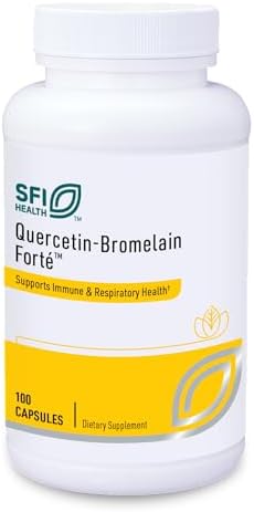 Klaire Labs SFI Health Quercetin-Bromelain Forte - Immune & Seasonal Support Enzymes with Pancreatic, Proteolytic, Bromelain