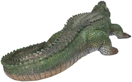 Ebros Gift 21" Long Realistic Alligator Crocodile Gallery Quality Statue As Home and Garden Decor Prank Surprise Guest Greeter of Alligators