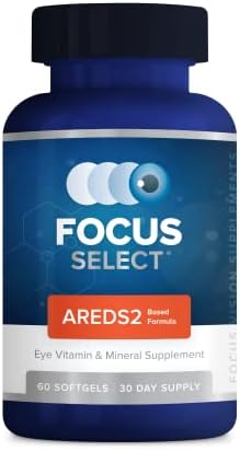 Focus Select AREDS2-Based Eye Vitamin Supplement with Low-Zinc, 180 Count | Lutein and zeaxanthin vision supplement for macular support, doctor-developed, safe for smokers, made in USA, 90-day supply