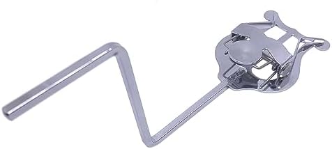 Alto Saxophone Marching Lyre Clamp-On Holder Lyre Sax Nickel-Plated Sheet Music Clip 1Pcs