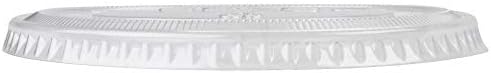 SOLO Cup Company - Ultra Clear Flat Cold Cup Lids f/16-24 oz Cups, PET, 100/Pack
