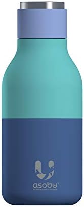 Urban Insulated and Double Walled Stainless Steel Bottle 16 Ounce by Asobu (Pastel Blue)