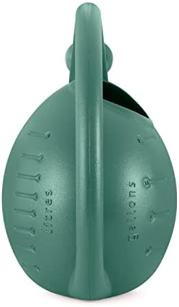 2-Gallon Premium Plastic Rosette Watering Can - The HC Companies 11"x21"x13.75" in Evergreen Color