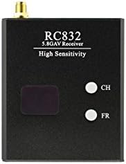 WR832 5.8GHz 40CH Wireless FPV Audio Video Receiver for Racing Drone and Multicopter