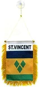 AZ FLAG Nicaragua Pennant 4x6 in 100D Polyester Suction Cup | Outdoor use Nicaraguan 15x10 cm triangular pennant stitched edges and reinforced finish