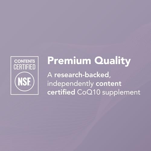 Theralogix NeoQ10 Coenzyme Q10 Supplement - Heart Health & Fertility Support - CoQ10 Fertility Supplement for Men & Women* - NSF Certified - 90