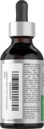 Horbaach Cayenne Pepper Drops | 2 fl oz | Liquid Extract Supplement