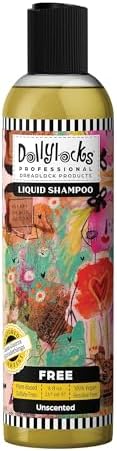 Dollylocks Clarifying Liquid Shampoo | Rosemary Peppermint Lemon | Paraben-free, Plant-Based, Vegan, Residue-Free Loc, Braid, Dreadlock Care | All hair types | 8oz