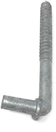 Lag Screw Style 2 Pc Pack Chain Link Gate Hinge 5/8" x 6"