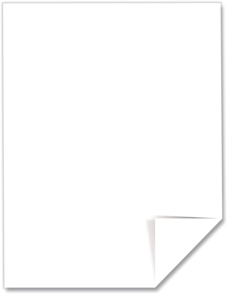 Neenah Paper 91904 Card Stock, 65lb, 96 Bright, 8 1/2 x 11, White, 250 Sheets