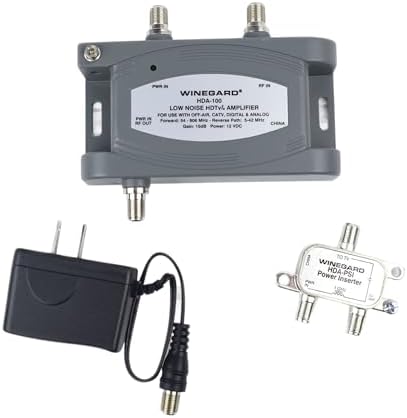Winegard HDA-100 Distribution Amplifier 5-1000 Mhz 15dB, One Size
