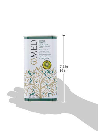 O-Med Arbequina Extra Virgin Olive Oil - 1000 ML (33.8 Fl Oz)